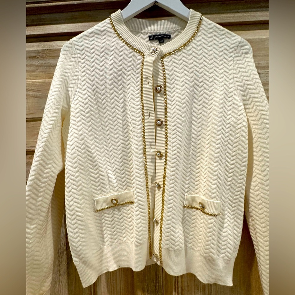Adrianna Pappell Cardigan-Sweater Size Small